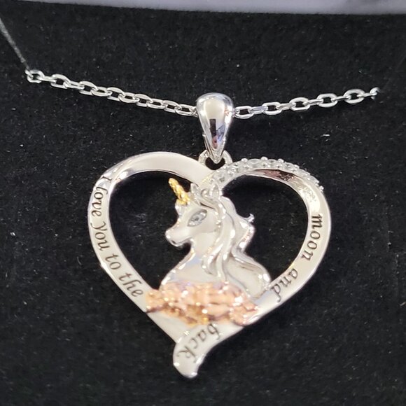 Girl's Unicorn Necklace - Picture 4 of 5